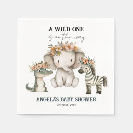 Guardanapo De Papel Chá de fraldas Boho Safari