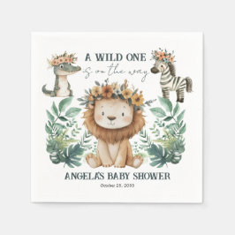 Guardanapo De Papel Chá de fraldas Boho Safari Lion