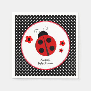 Guardanapo De Papel Chá de fraldas Bolinhas Ladybug