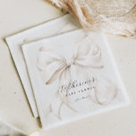 Guardanapo De Papel Chá de fraldas branco elegante<br><div class="desc">Guardanapos simples de design branco para chás de fraldas.</div>