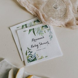 Guardanapo De Papel Chá de fraldas Clássico de Folhas Tropicais Greene