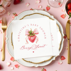 Guardanapo De Papel Chá de fraldas Coquette Strawberry