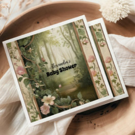 Guardanapo De Papel Chá de fraldas da Floresta Floral Magic