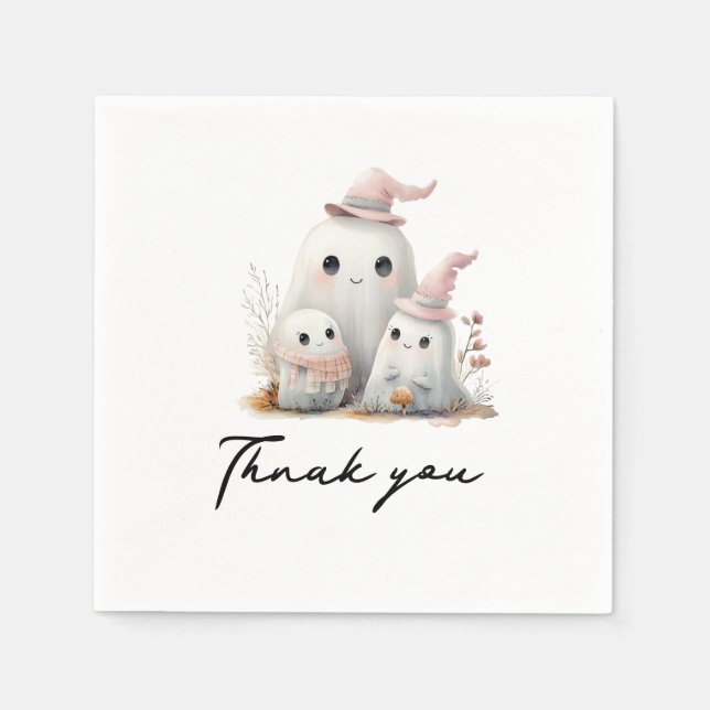 Guardanapo De Papel chá de fraldas de 1º Halloween (Frente)