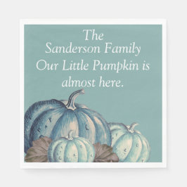 Guardanapo De Papel Chá de fraldas de abóbora azul