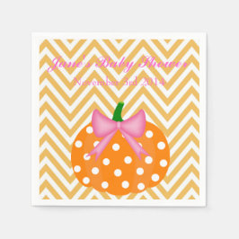 Guardanapo De Papel Chá de fraldas de Abóbora Menina