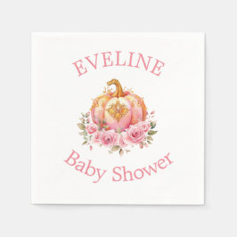 Guardanapo De Papel Chá de fraldas de abóbora rosa e Dourado para o Di