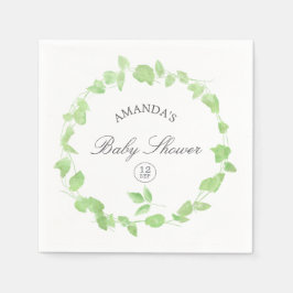 Guardanapo De Papel Chá de fraldas de água verde