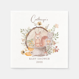 Guardanapo De Papel Chá de fraldas de Amigos de Animais da Floresta Ma