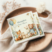 Chá de fraldas de Amigos do Woodland Baby
