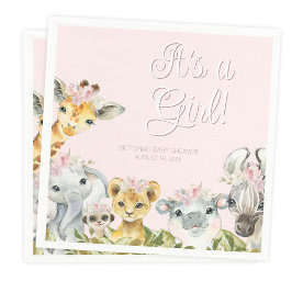 Guardanapo De Papel Chá de fraldas De Animais Safari Doce