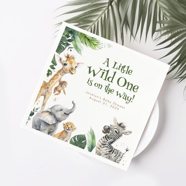 Guardanapo De Papel Chá de fraldas de Animais Safari Selvagens (Criador carregado)