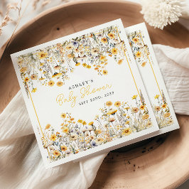 Guardanapo De Papel Chá de fraldas de Aquarela Amarela