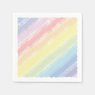 Guardanapo De Papel Chá de fraldas de Aquarela Pastel Arco-íris