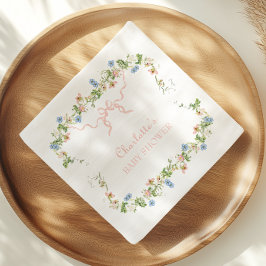 Guardanapo De Papel Chá de fraldas de Arco Rosa Selvagem