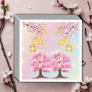 Guardanapo De Papel Chá de fraldas de árvore do Flor de Cereja Sakura