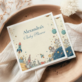 Guardanapo De Papel Chá de fraldas de Aventura de Espaço Exterior