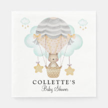 Chá de fraldas de balão de ar quente