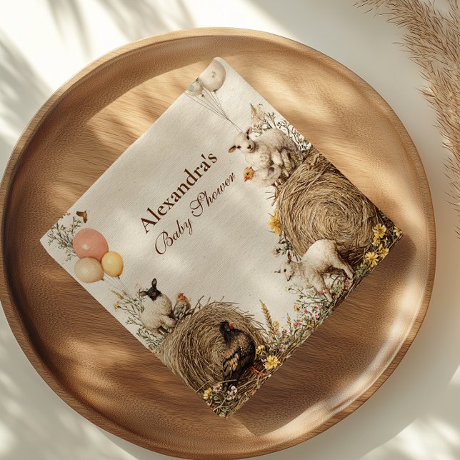 Guardanapo De Papel Chá de fraldas de Barn Pastoral (Criador carregado)