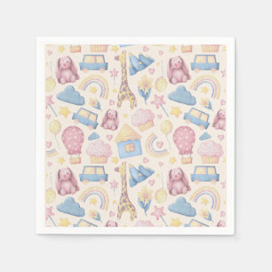 Guardanapo De Papel Chá de fraldas de Boho Cute
