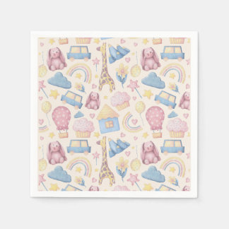 Guardanapo De Papel Chá de fraldas de Boho Cute