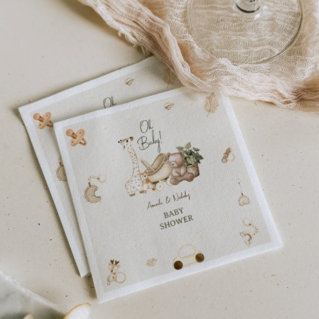 Guardanapo De Papel Chá de fraldas de Brinquedos Boêmicos Giraffe e Be (Criador carregado)