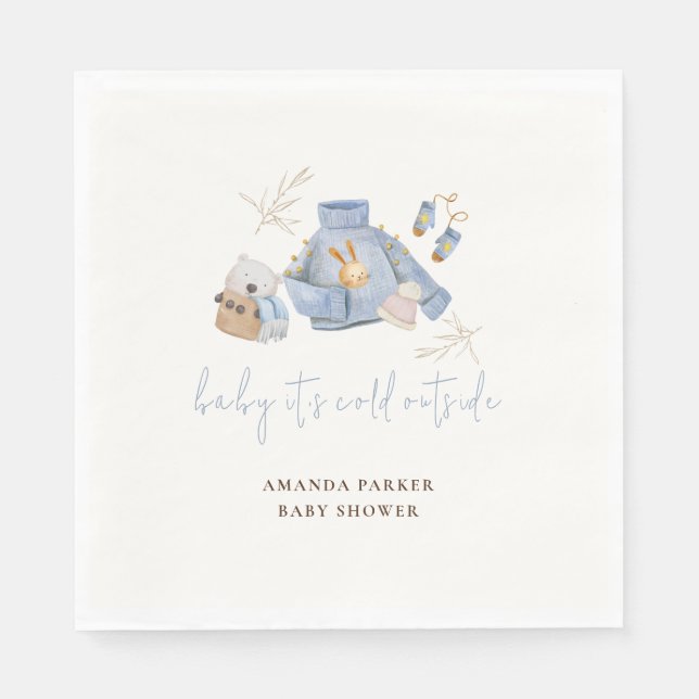 Guardanapo De Papel Chá de fraldas de Brinquedos de inverno (Frente)