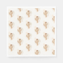 Chá de fraldas de Cactus do Deserto de Boho Minima