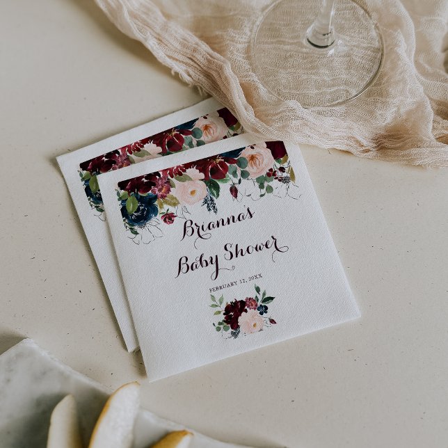 Guardanapo De Papel Chá de fraldas de Caligrafia Ilustrada por Aquarel (Criador carregado)