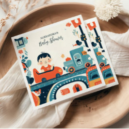 Guardanapo De Papel Chá de fraldas de Carros Coloridos Divertidos