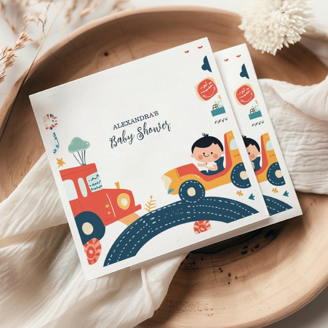 Guardanapo De Papel Chá de fraldas de Carros de Veículos Divertidos (Criador carregado)