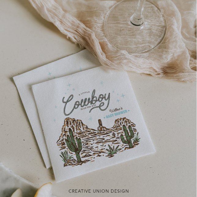 Guardanapo De Papel Chá de fraldas de caubói ocidental (Criador carregado)