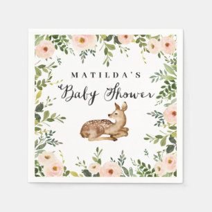 Guardanapo De Papel chá de fraldas de cerco de veados, de cor rosa-d'á