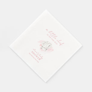 Guardanapo De Papel Chá de fraldas de Chef Moderno e Simples Rosa