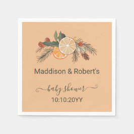 Guardanapo De Papel Chá de fraldas de Citros de inverno Seco Moderno