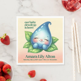 Guardanapo De Papel Chá de fraldas de Dewdrop de Bebê adormecido bonit