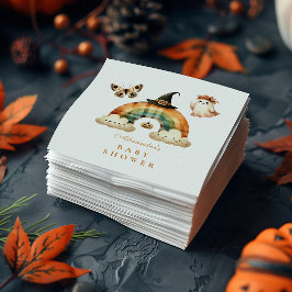 Guardanapo De Papel Chá de fraldas de Dia das Bruxas do Arco-íris