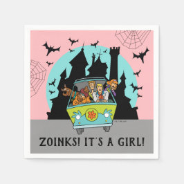 Guardanapo De Papel Chá de fraldas de Dia das Bruxas Scooby-Doo Spookt