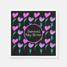 Chá de fraldas de Dia de os namorados Floral do Co