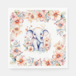 Guardanapo De Papel Chá de fraldas de Elefante de Bebê
