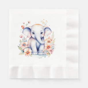 Guardanapo De Papel Chá de fraldas de Elefante de Bebê