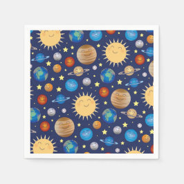 Guardanapo De Papel Chá de fraldas de Espaço Exterior