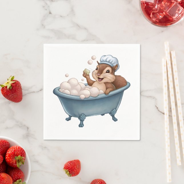 Guardanapo De Papel Chá de fraldas de Esquilo Retroativo (Insitu)