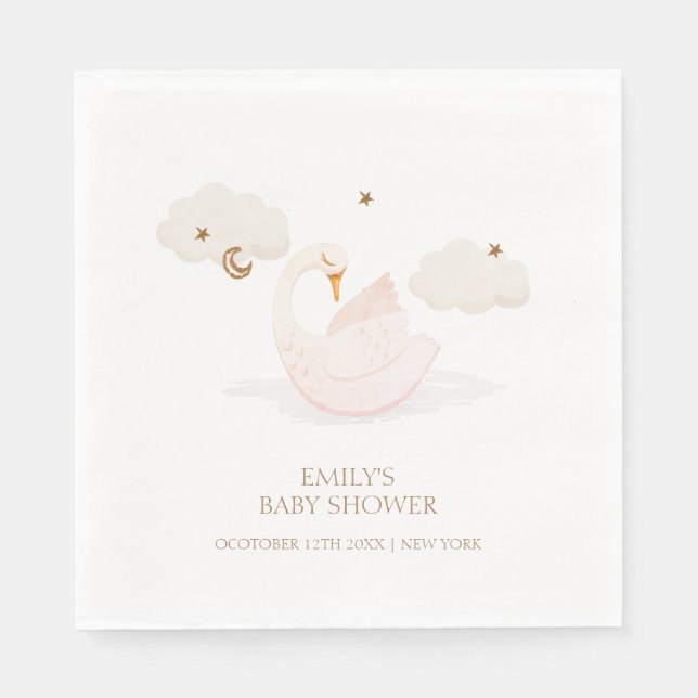 Guardanapo De Papel Chá de fraldas de Estrela da Lua da Princesa Simpl (Frente)