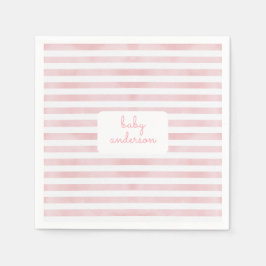 Guardanapo De Papel Chá de fraldas de faixas rosa