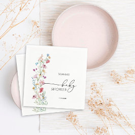 Guardanapo De Papel Chá de fraldas de flores silvestres