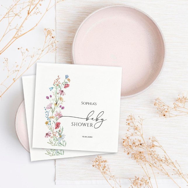 Guardanapo De Papel Chá de fraldas de flores silvestres (Criador carregado)