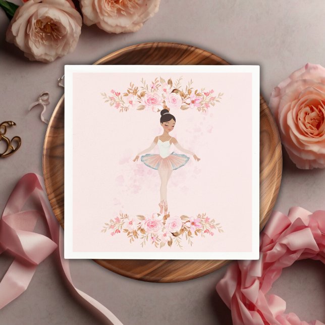 Guardanapo De Papel Chá de fraldas de Fotografia Ballerina Moderna e B (Criador carregado)