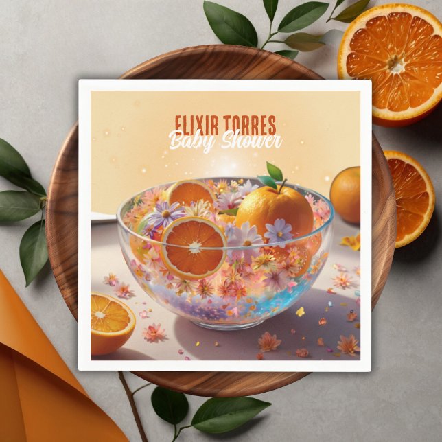 Guardanapo De Papel Chá de fraldas de Fotografia de Citrus Laranja Qui (Criador carregado)