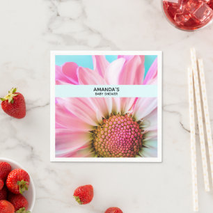 Guardanapo De Papel Chá de fraldas de Fotografias Belo e Rosa Fechar